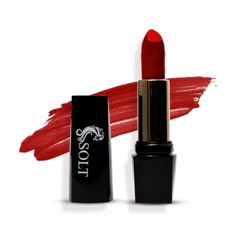 SOLT Black Tube Lipstick – Long Lasting, Hydrating & Lightweight, Softening, Smoothening, Moisturizing, Creamy Lipstick – For All-Day Wear