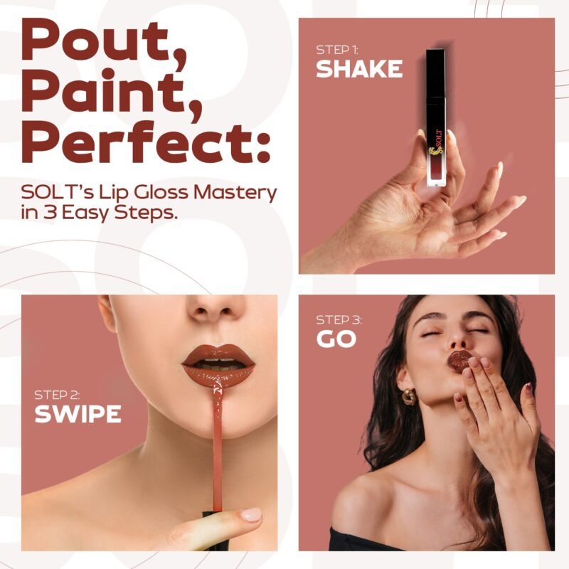 SOLT Vegan Long-Lasting Waterproof Matte Lipstick Lipgloss 5ml - Long-Lasting, Lightweight, Non-Transfer, Water & Smudge-Proof - Maroon Shade - Image 11